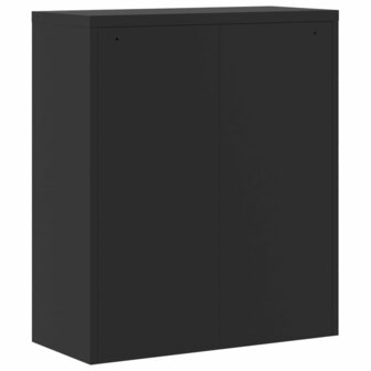 Archiefkast 90x40x105 cm staal zwart 8720845889609 6
