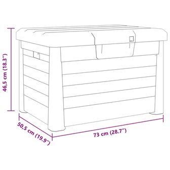 Kussenbox 73x50,5x46,5 cm polypropeen antracietkleurig 8721012479852 11