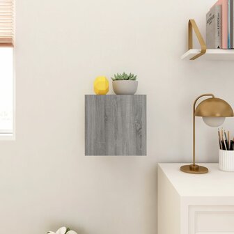 Tv-wandmeubel 30,5x30x30 cm grijs sonoma eikenkleurig 8720286932032 4