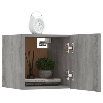 Tv-wandmeubel 30,5x30x30 cm grijs sonoma eikenkleurig 8720286932032 6