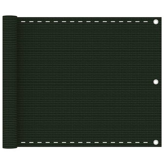 Balkonscherm 75x300 cm HDPE donkergroen 8720286095317 1