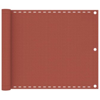 Balkonscherm 75x300 cm HDPE terracottakleurig 8720286095072 1