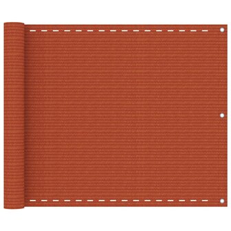 Balkonscherm 75x600 cm HDPE oranje 8720286095829 1