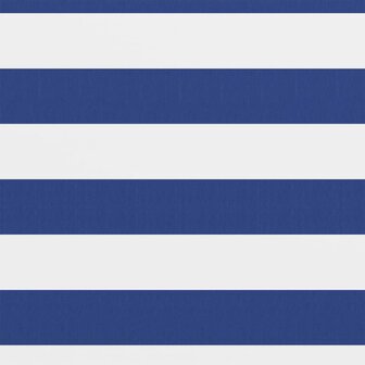 Balkonscherm 75x300 cm oxford stof wit en blauw 8720286117255 2