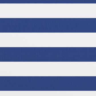 Balkonscherm 90x300 cm oxford stof wit en blauw 8720286117293 2