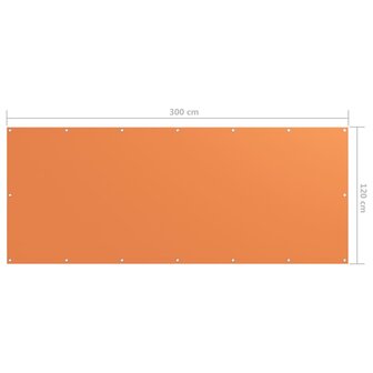 Balkonscherm 120x300 cm oxford stof oranje 8720286118535 5