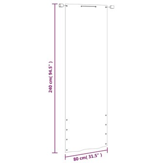 Balkonscherm 80x240 cm oxford stof lichtgroen 8720286161098 6