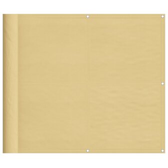 Balkonscherm 90x500 cm 100% oxford polyester zandkleurig 8721012432222 2