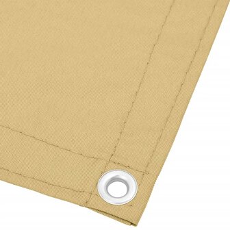 Balkonscherm 90x500 cm 100% oxford polyester zandkleurig 8721012432222 4