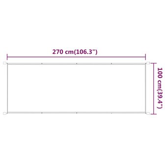 Luifel verticaal 100x270 cm oxford stof lichtgroen 8720286159002 5