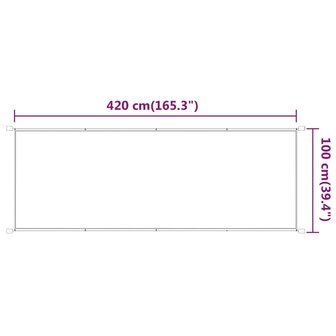 Luifel verticaal 100x420 cm oxford stof lichtgroen 8720286159026 5