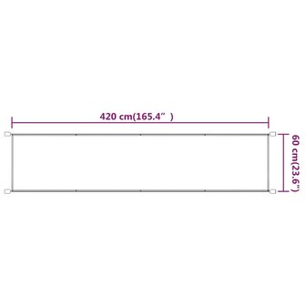Luifel verticaal 60x420 cm oxford stof blauw 8720286160428 5