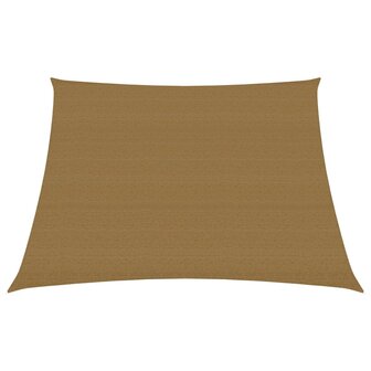 Zonnezeil 160 g/m&sup2; 3/4x2 m HDPE taupe 8720286099964 1