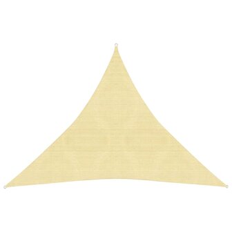 Zonnezeil 160 g/m&sup2; 4x4x4 m HDPE beige 8720286097113 1