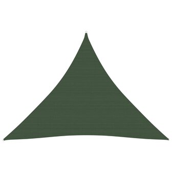 Zonnezeil 160 g/m&sup2; 4,5x4,5x4,5 m HDPE donkergroen 8720286100431 1