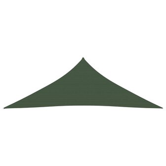 Zonnezeil 160 g/m&sup2; 4,5x4,5x4,5 m HDPE donkergroen 8720286100431 2