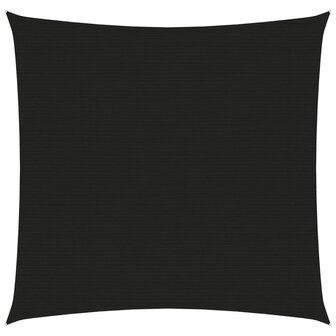 Zonnezeil 160 g/m&sup2; 2,5x2,5 m HDPE zwart 8720286102763 1