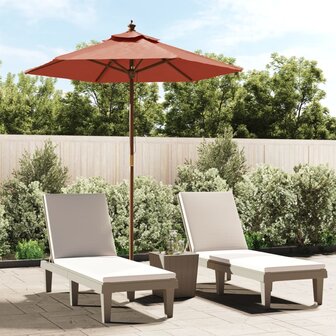 Parasol met houten paal 196x231 cm terracottakleurig 8720845760489 1