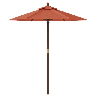 Parasol met houten paal 196x231 cm terracottakleurig 8720845760489 4