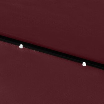 Parasol met LED&amp;apos;s en stalen paal 2x3 m bordeauxrood 8720286164723 10