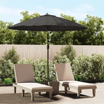 Parasol met aluminium paal 270 cm antraciet 8719883763149 1