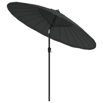 Parasol met aluminium paal 270 cm antraciet 8719883763149 3