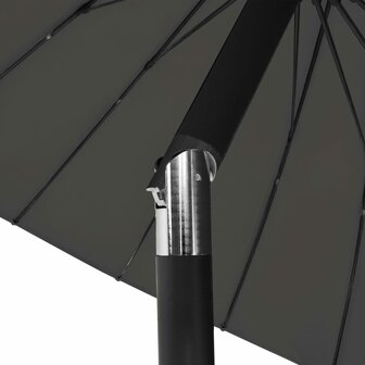 Parasol met aluminium paal 270 cm antraciet 8719883763149 6