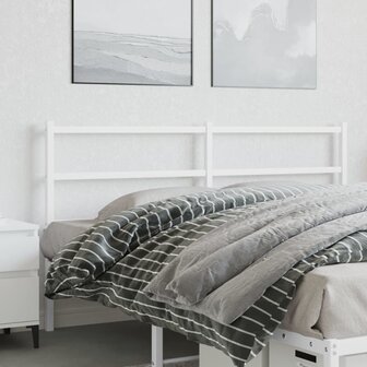Hoofdbord 150 cm metaal wit 8721012303454 1
