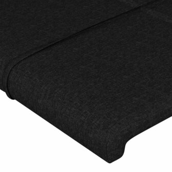 Hoofdbord 90x5x78/88 cm stof zwart 8720287148647 4