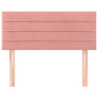 Hoofdbord 80x5x78/88 cm fluweel roze 8720287149590 3