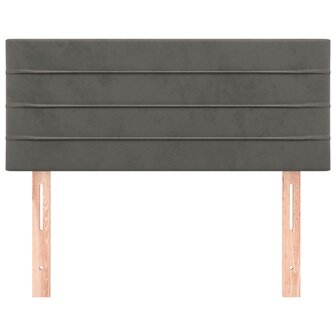 Hoofdbord 80x5x78/88 cm fluweel donkergrijs 8720287149552 3