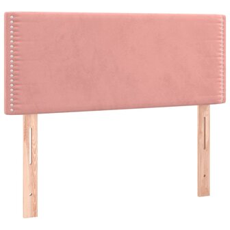 Hoofdbord 80x5x78/88 cm fluweel roze 8720287147275 2