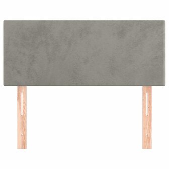 Hoofdbord 80x5x78/88 cm fluweel lichtgrijs 8720287145820 3