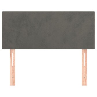Hoofdbord 80x5x78/88 cm fluweel donkergrijs 8720287145837 3