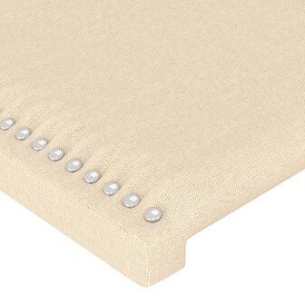 Hoofdbord 80x5x78/88 cm stof cr&egrave;mekleurig 8720287147138 4