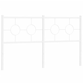 Hoofdbord 150 cm metaal wit 8721012306752 2
