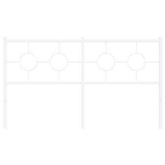 Hoofdbord 150 cm metaal wit 8721012306752 3