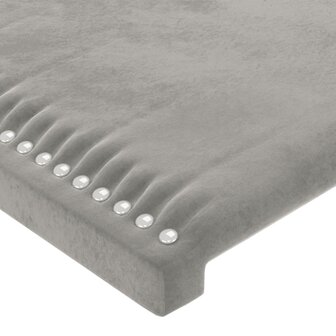 Hoofdbord 100x5x78/88 cm fluweel lichtgrijs 8720287147626 4