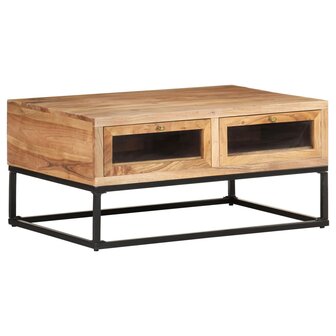 Salontafel 90x60x40 cm massief acaciahout 8720286066591 11