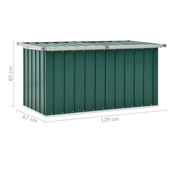 Tuinbox 129x67x65 cm groen 8719883811116 8