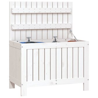 Tuinbox 76x42,5x54 cm massief grenenhout wit 8721012122659 4