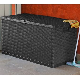 Tuinbox 120x56x63 cm polypropeen rattan antracietkleurig 8718475590491 6