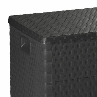 Tuinbox 120x56x63 cm polypropeen rattan antracietkleurig 8718475590491 7