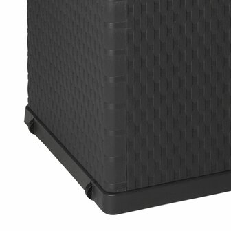 Tuinbox 120x56x63 cm polypropeen rattan antracietkleurig 8718475590491 8