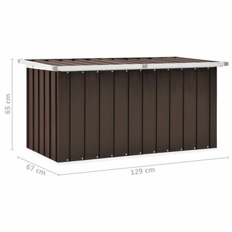 Tuinbox 129x67x65 cm bruin 8719883811147 8