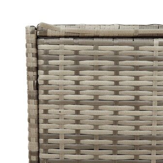 Tuinbox met wielen 283 L poly rattan grijs 8721012243606 9