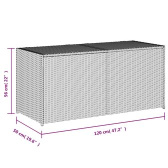 Tuinbox 283 L poly rattan bruin 8721012243552 11