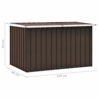 Tuinbox 149x99x93 cm bruin 8719883811185 8