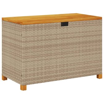 Tuinbox 110x55x63 cm poly rattan en acaciahout beige 8721012308237 2