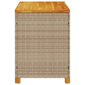 Tuinbox 110x55x63 cm poly rattan en acaciahout beige 8721012308237 5